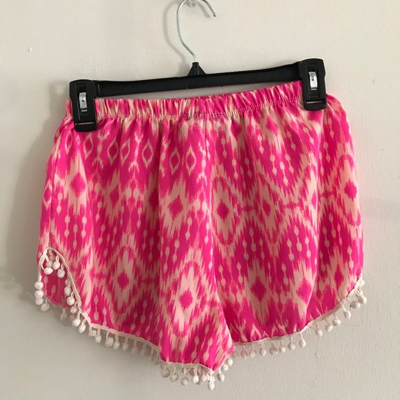 Pink Pattern Shorts - Picture 2 of 2